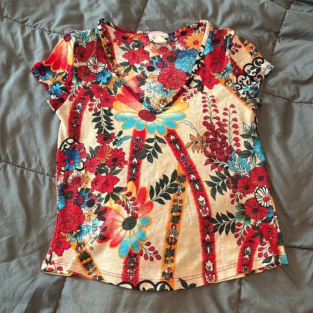 Y2K Floral Top